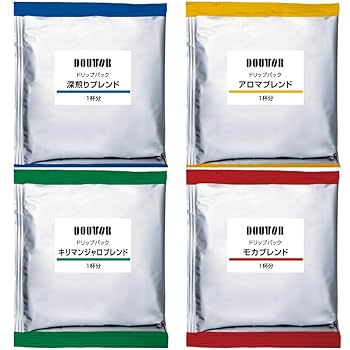 2種飲み比べ　ドトール　ドリップコーヒー　200パックx2種 ドトールコーヒー ドリンク 4種類から2種選べる飲み比べセット